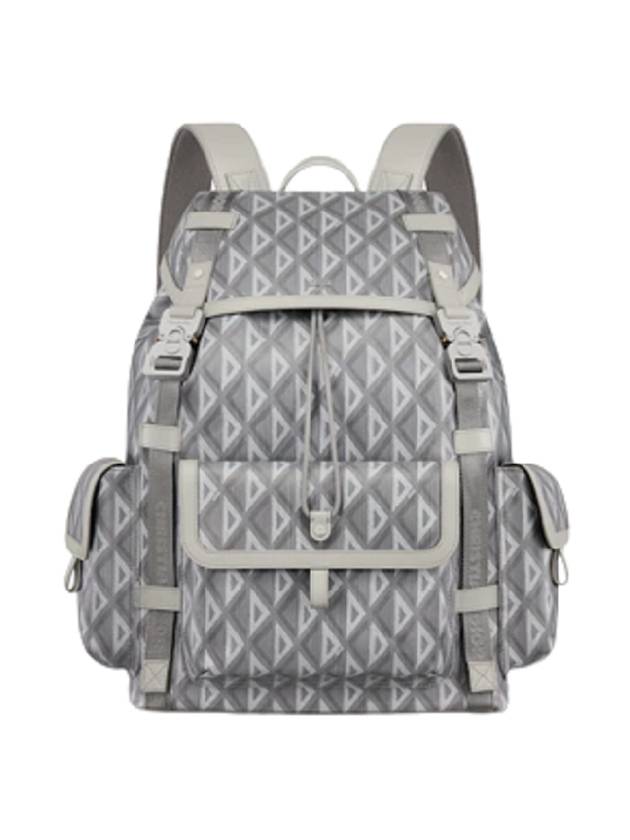 Hit The Road CD Diamond Canvas Backpack Grey - DIOR - BALAAN 1