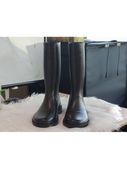 CC Logo Bicolor Rain Boots Brown Black - CHANEL - BALAAN 2