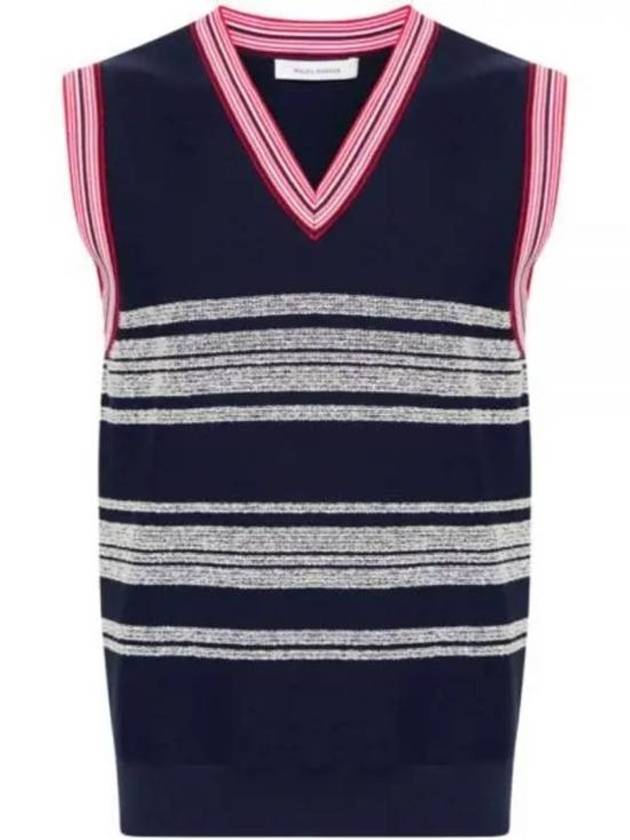 Wales Bonner Knit Vest MS24KN10 PL010 530 Free - WALES BONNER - BALAAN 1