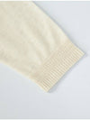 Glitter Round Neck Knit Top Cream Ivory - CALLAITE - BALAAN 4