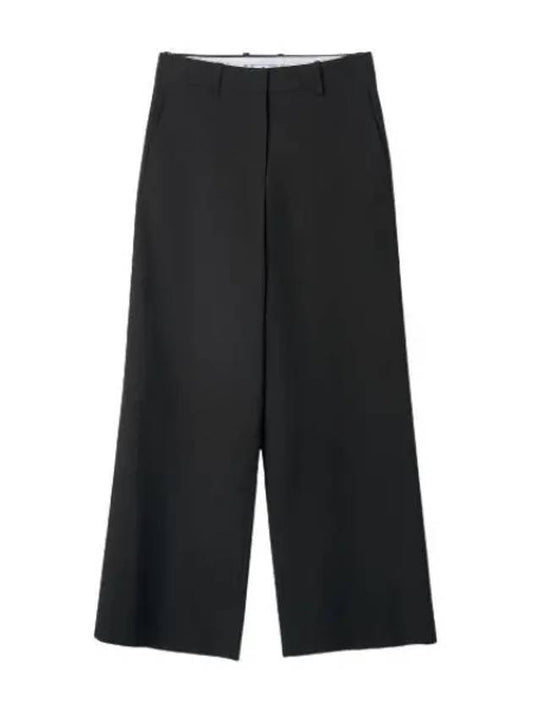 High waist wide leg pants black suit slacks - OFF WHITE - BALAAN 1