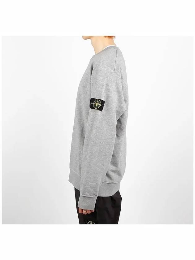 Wappen Patch Garment Dyed Sweatshirt Grey - STONE ISLAND - BALAAN 4