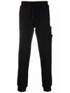 Men's Wappen Patch Training Jogger Pants Black - STONE ISLAND - BALAAN 2