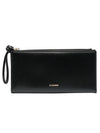 Giro Leather Medium Wallet Black - JIL SANDER - BALAAN 1