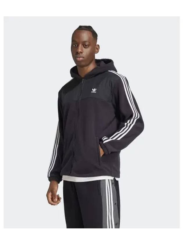 adidas 3S Teddy Fleece Hoodie Black IZ4802 - ADIDAS - BALAAN 1