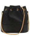 V Logo Chain Bucket Bag Black - VALENTINO - BALAAN 4