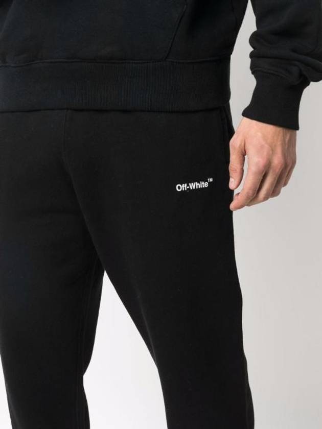 Men's Caravaggio Diag Logo Jogger Track Pants Black - OFF WHITE - BALAAN 8