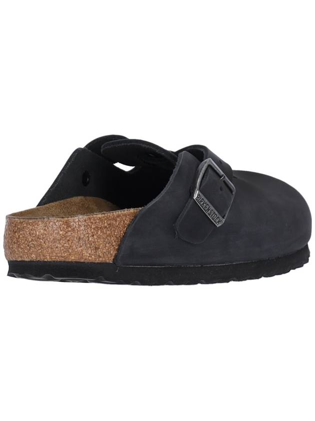 Leather Boston Sandals Black - BIRKENSTOCK - BALAAN 5