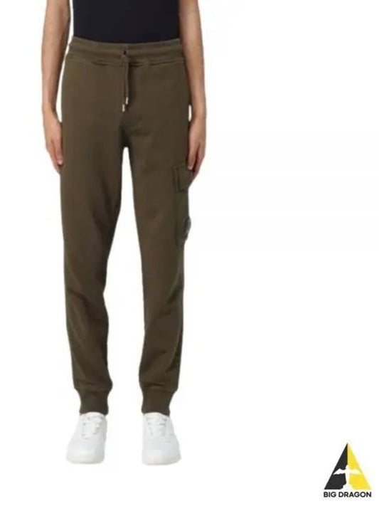 CP Company Cotton Diagonal Fleece Cargo Sweatpants 16CMSP100A 110044G 683 - CP COMPANY - BALAAN 1