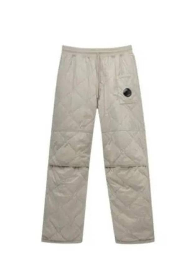 Diagonal Raised Fleece Mixed Quilted Track Pants Beige - CP COMPANY - BALAAN 2