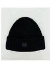 Logo Fleece Knit Beanie Navy - CP COMPANY - BALAAN 2