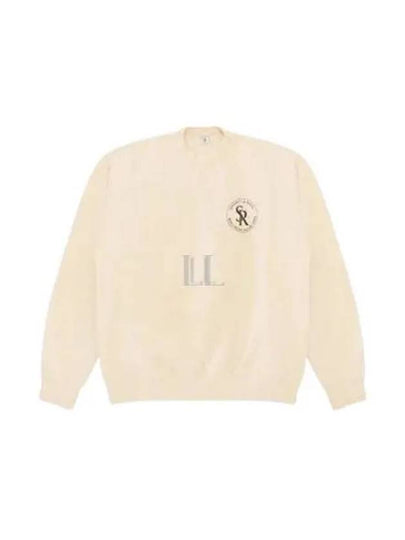 Logo Crew Neck Cotton Sweatshirt Beige - SPORTY & RICH - BALAAN 2