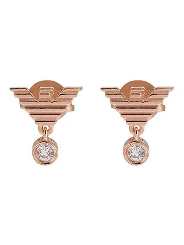 Stud Earrings Rose Gold - EMPORIO ARMANI - BALAAN 3