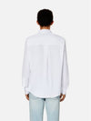 Tonal Heart Logo Long Sleeve Shirt White - AMI - BALAAN 5