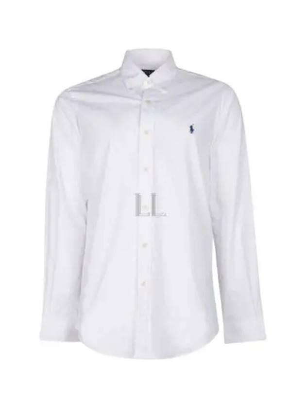 Classic Fit Poplin Shirt White - POLO RALPH LAUREN - BALAAN 2