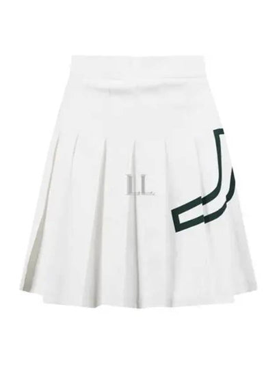 Women's Naomi Pleated Skirt White - J.LINDEBERG - BALAAN 2