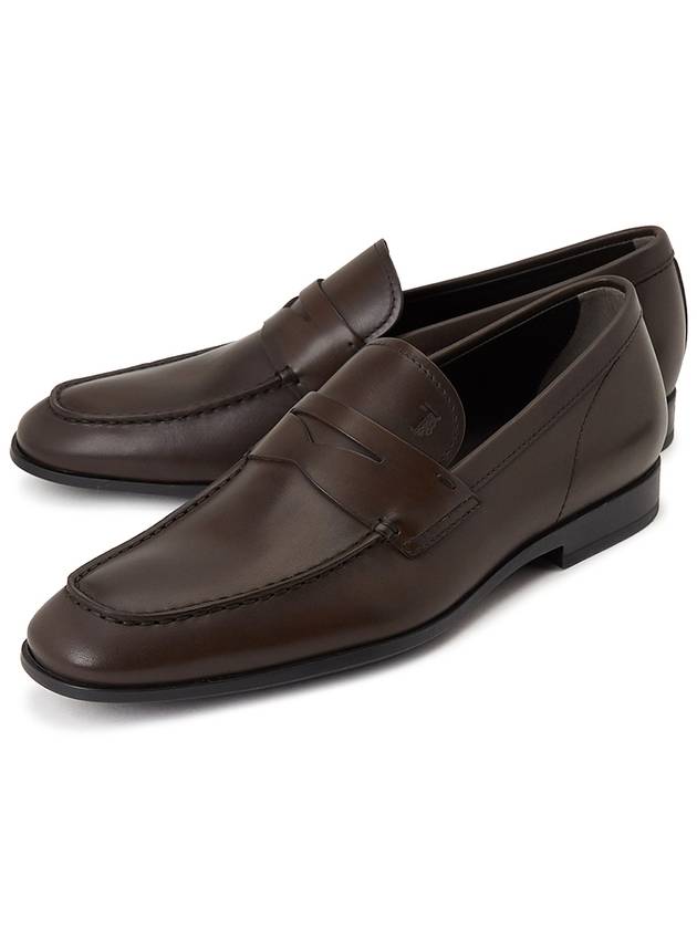 Men's Penny Leather Loafers Brown - TOD'S - BALAAN 2