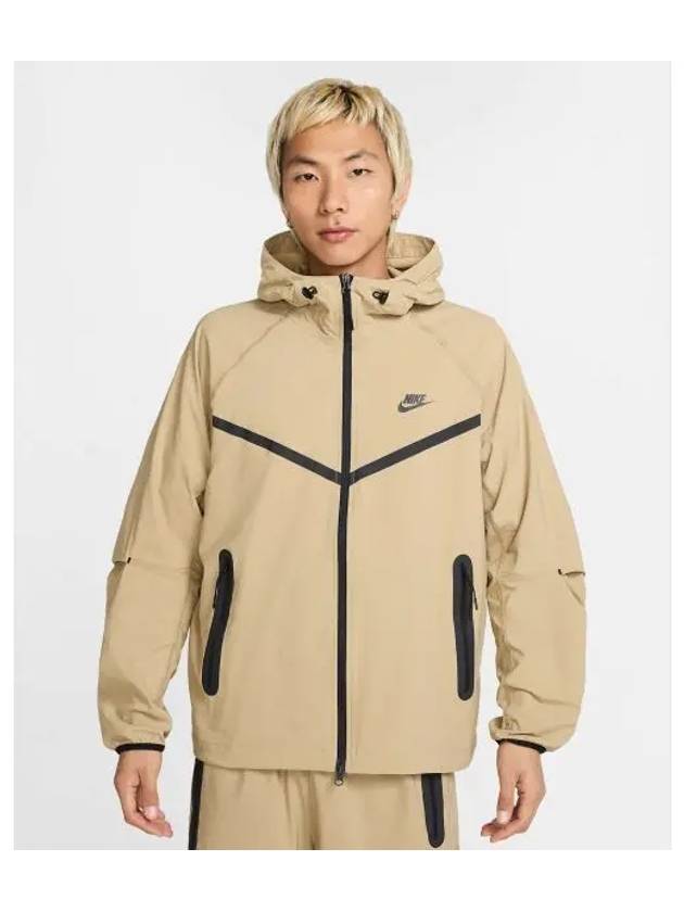 Tech Woven Full Zip Windbreaker Parachute Beige - NIKE - BALAAN 2