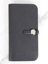 Dogon Recto long wallet black silver - HERMES - BALAAN 3