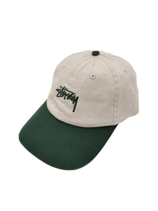 Stock Low Pro Ball Cap White Forest - STUSSY - BALAAN 1