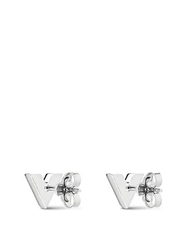 Essential V Stud Earrings Silver - LOUIS VUITTON - BALAAN 4