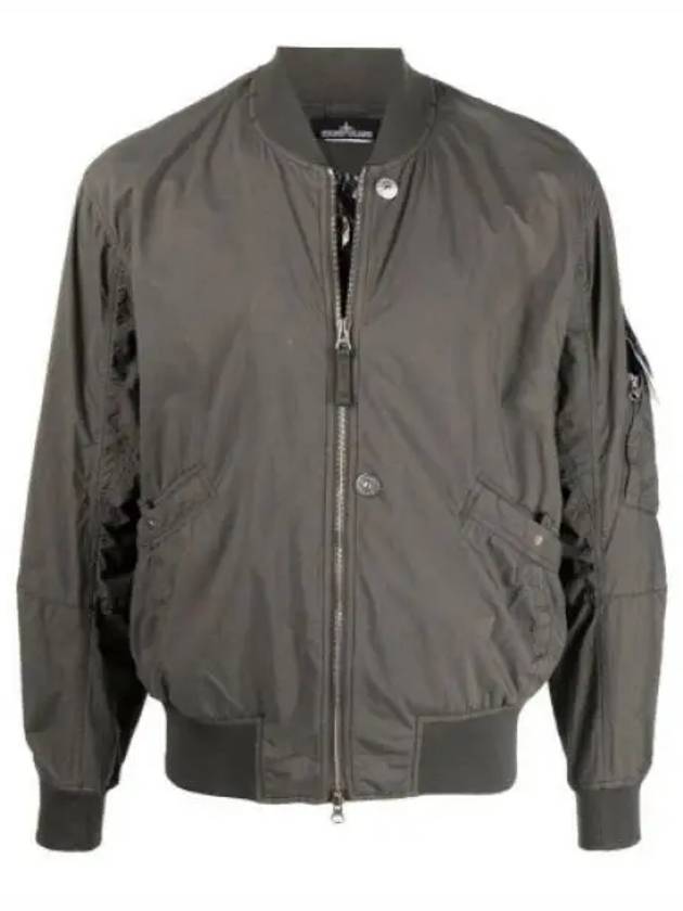 Men's Shadow Project Bomber Jacket Brown - STONE ISLAND - BALAAN 2