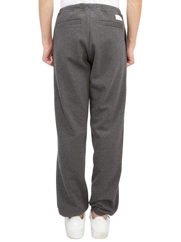 Couture Label Cotton Wool Track Pants Grey - DIOR - BALAAN 5