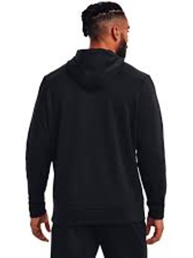 Men's UA Armor Fleece Hoodie Black - UNDER ARMOUR - BALAAN 5