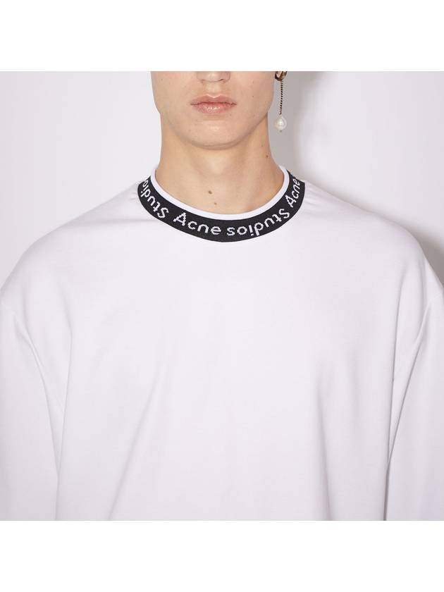 Logo rib t shirt white BL0221 - ACNE STUDIOS - BALAAN 2