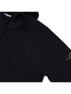 Wappen Patch Cotton Hooded Jacket Black - STONE ISLAND - BALAAN 5