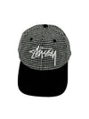 Houndstooth Low Pro Ball Cap Black - STUSSY - BALAAN 1