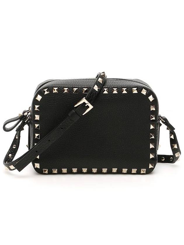 Women's Rockstud Cross Bag Black - VALENTINO - BALAAN 4