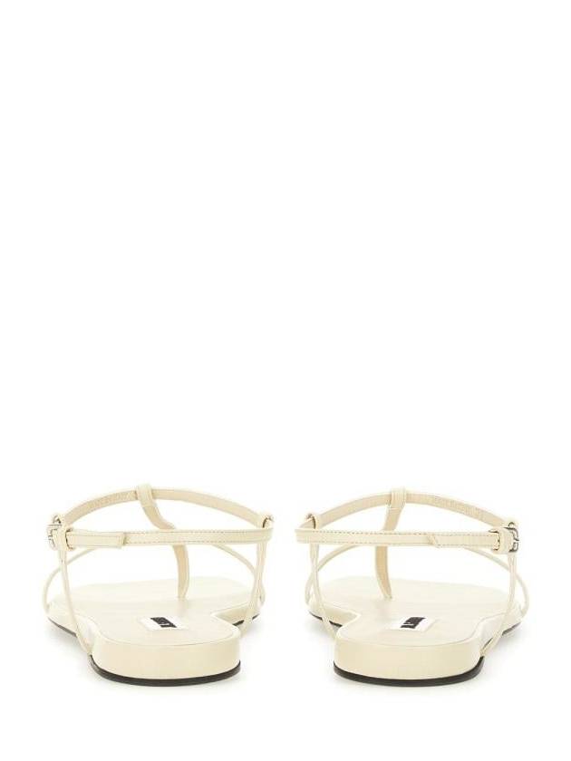 Jil Sander Leather Sandal - JIL SANDER - BALAAN 3