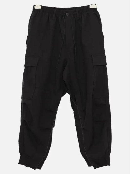 Classic Sports Cuffed Cargo Track Pants Black - Y-3 - BALAAN 2