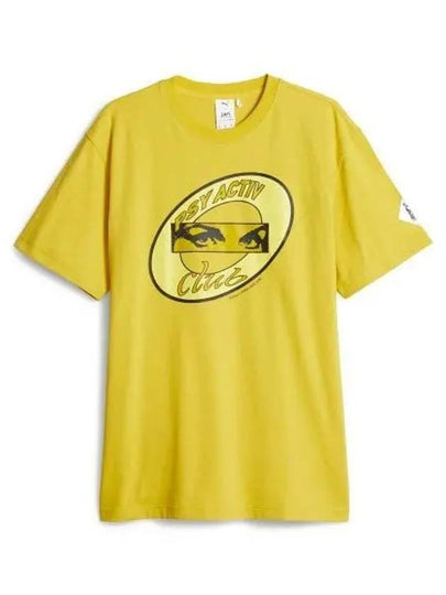 Graphic Short Sleeve T-Shirt Yellow - PUMA - BALAAN 2