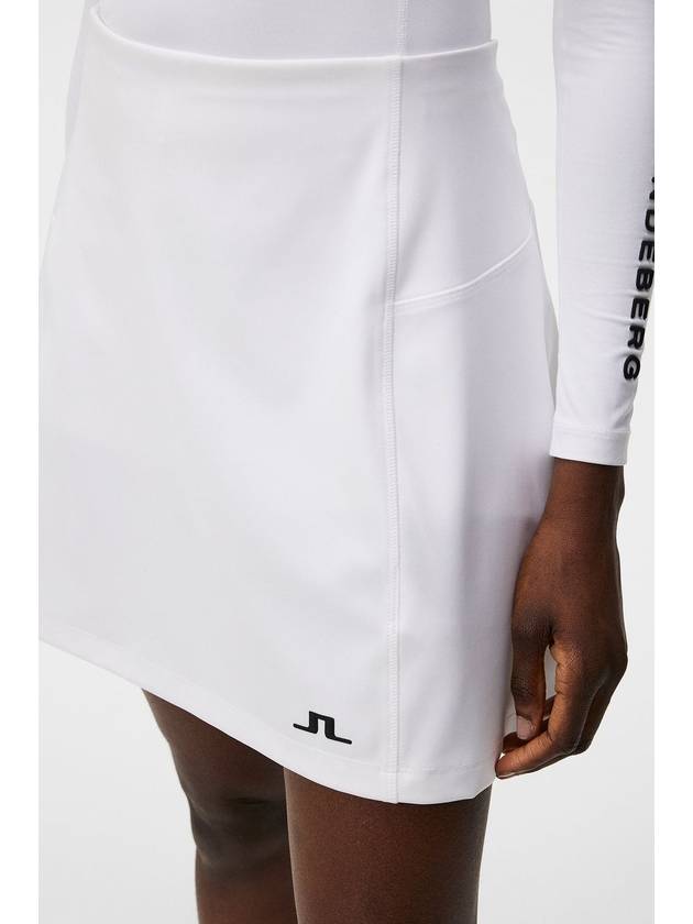 Kayla Logo Print Skirt White - J.LINDEBERG - BALAAN 5