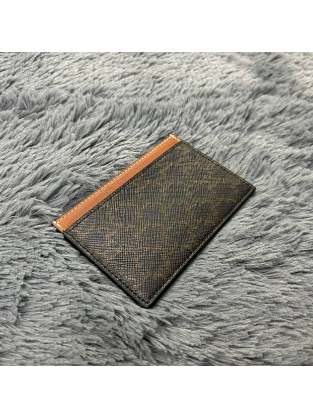 Triomphe Canvas Logo Card Wallet Tan - CELINE - BALAAN 3