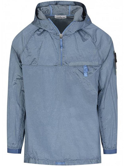 Men's Waffen Patch Metal Nylon Anorak Powder Blue - STONE ISLAND - BALAAN 2