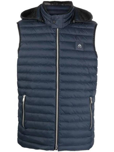 Nylon Air Down Vest Navy - MOOSE KNUCKLES - BALAAN 1