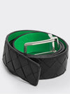 Intrecciato Reversible Leather Belt Black Parakit - BOTTEGA VENETA - BALAAN 3