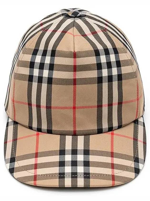 logo applique vintage check ball cap beige - BURBERRY - BALAAN 2