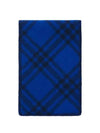 Logo Check Wool Scarf Blue - BURBERRY - BALAAN 5