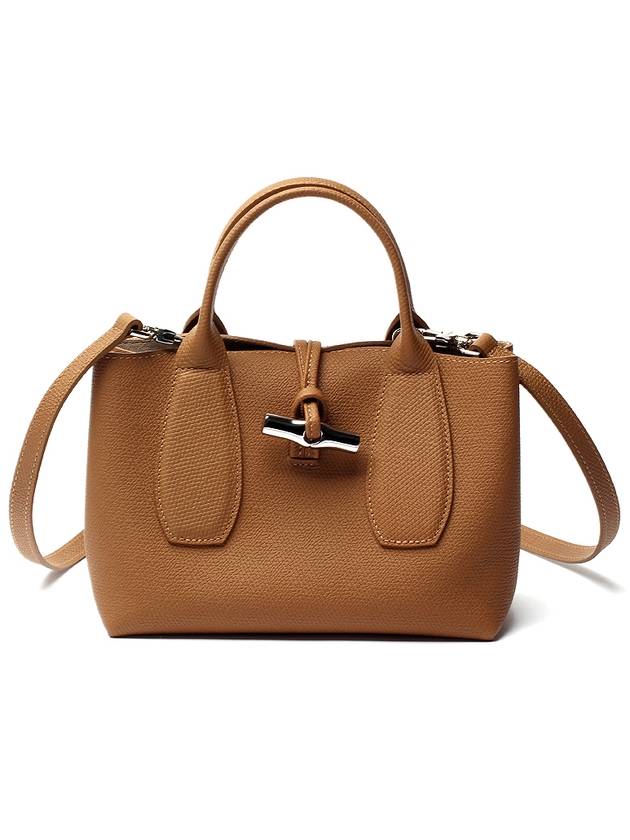 Roseau Leather Tote Bag Brown - LONGCHAMP - BALAAN 2