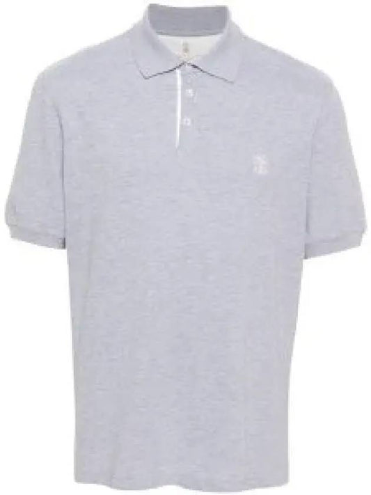 Logo Print Pique Polo Shirt ME8548765COP85 - BRUNELLO CUCINELLI - BALAAN 2