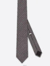 Oblique Silk Tie Black - DIOR - BALAAN 3