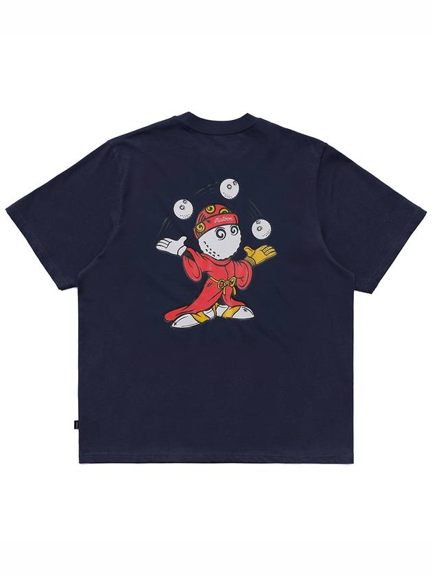 Wiz Collection Wizard Round T Shirt NAVY - MALBON GOLF - BALAAN 2