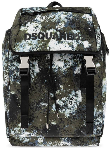 Dsquared2 Backpack With Print, Men's, Green - DSQUARED2 - BALAAN 1