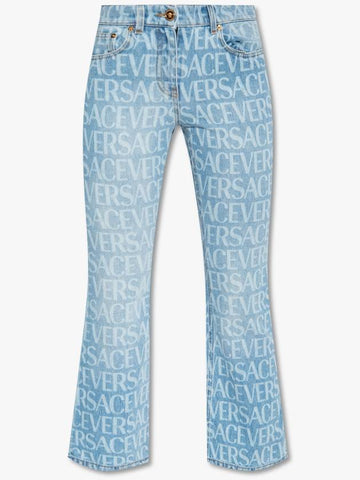 Versace Flared Jeans, Women's, Blue - VERSACE - BALAAN 1