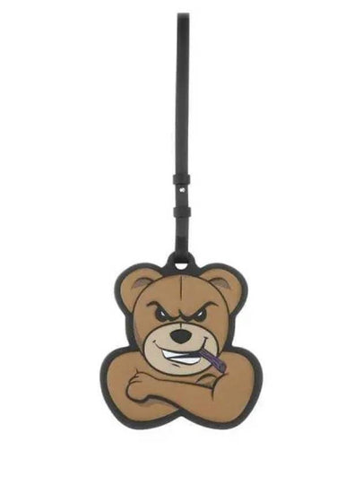 6H00004 M2537 P19 x Palm Angels Bear Patch Bag Charm - MONCLER - BALAAN 1