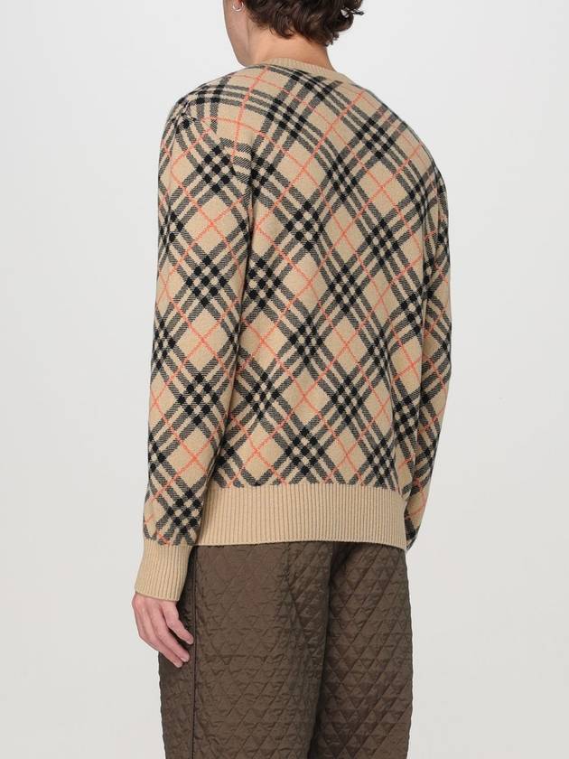 Check Cashmere Knit Top Sand - BURBERRY - BALAAN 4